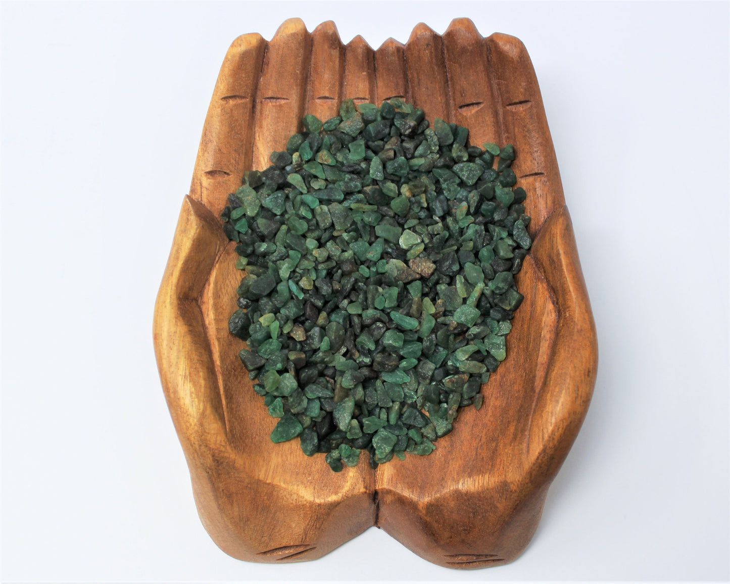 Emerald Semi Tumbled Gemstone Mini Chips
