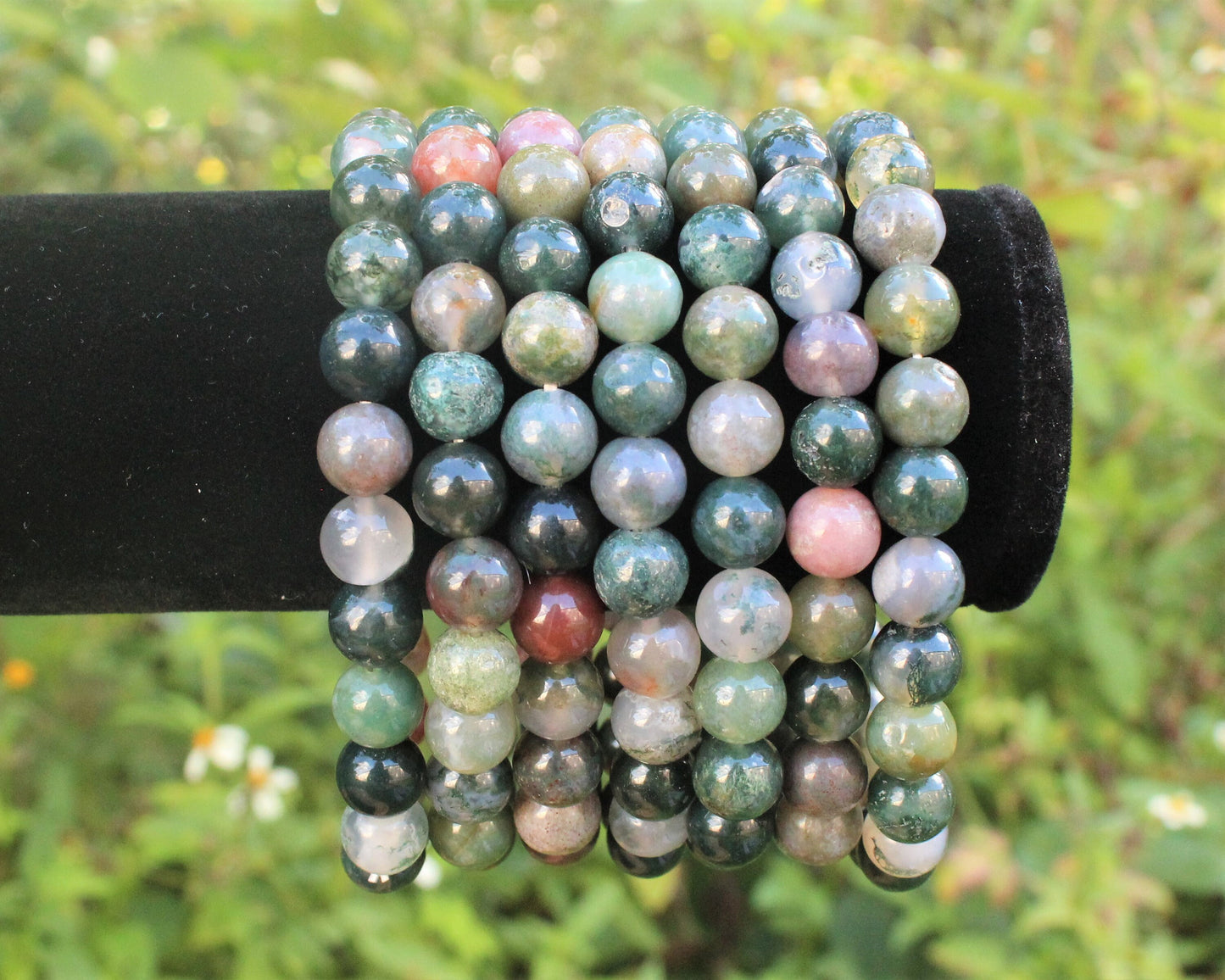 Jasper Bracelet Round Crystals