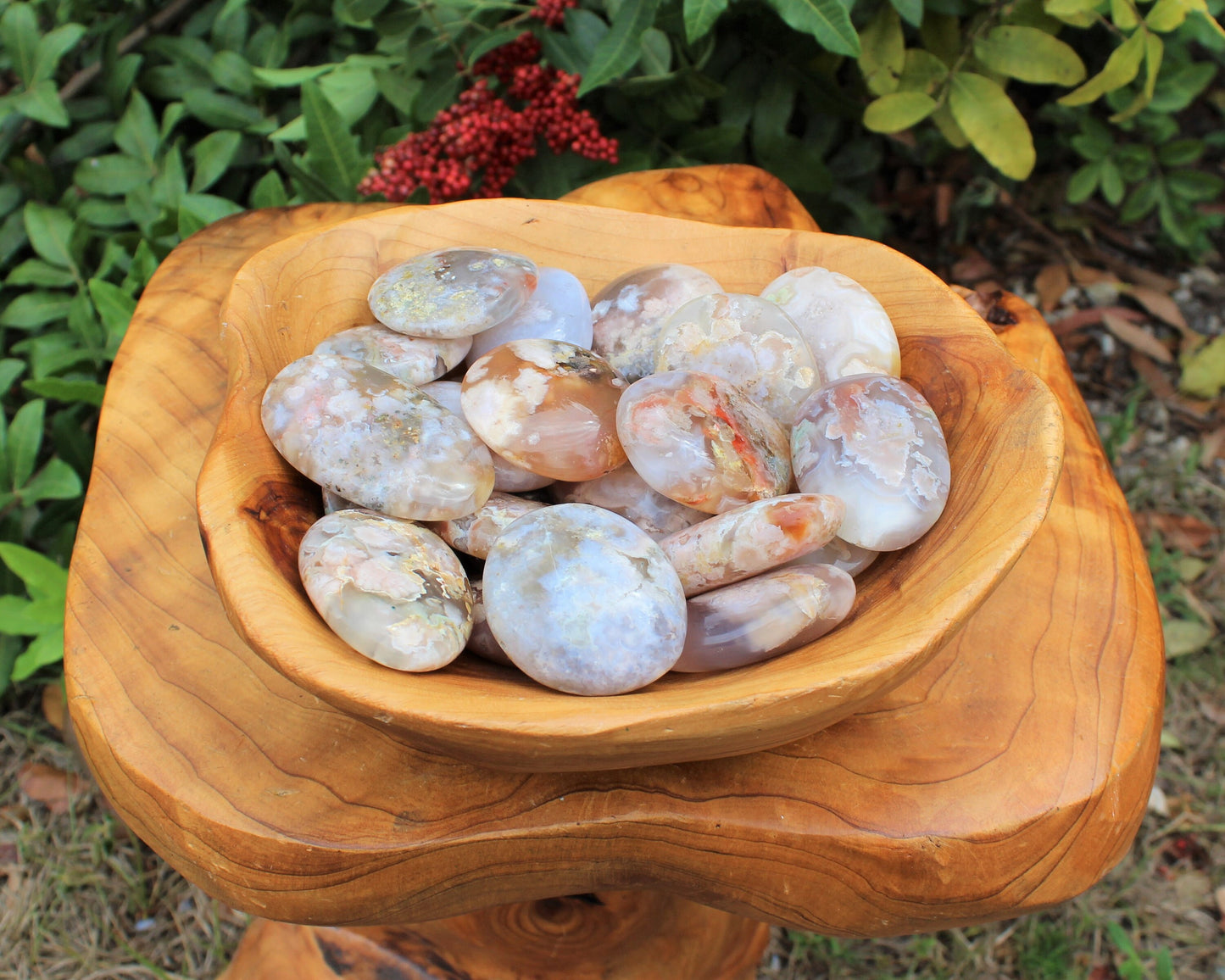 Flower Agate Polished Stones