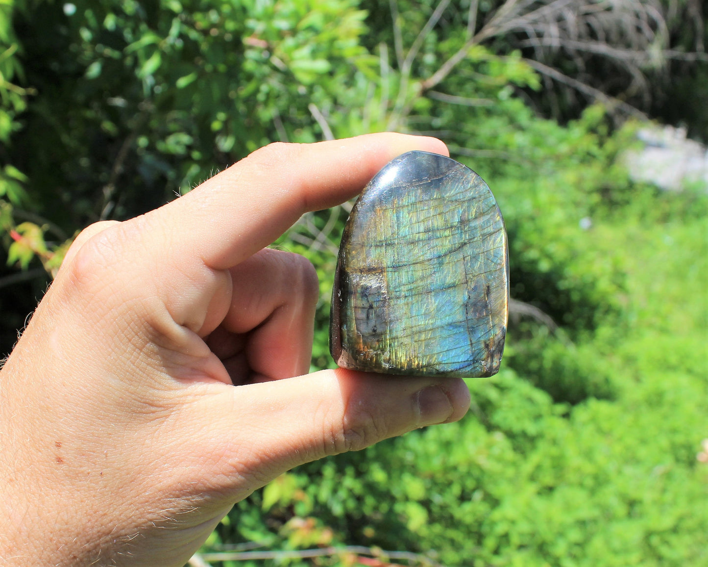 Freeform Polished Labradorite Stone