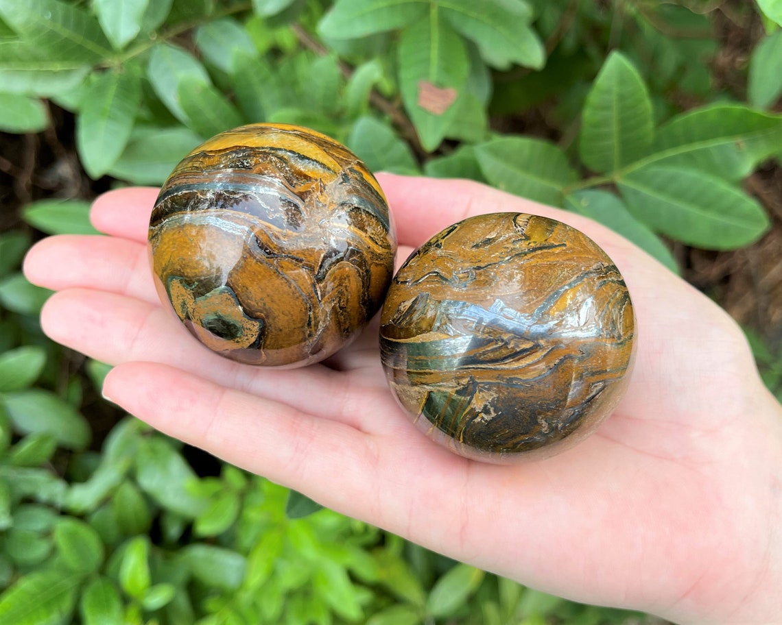 Tiger Iron Crystal Sphere With Stand