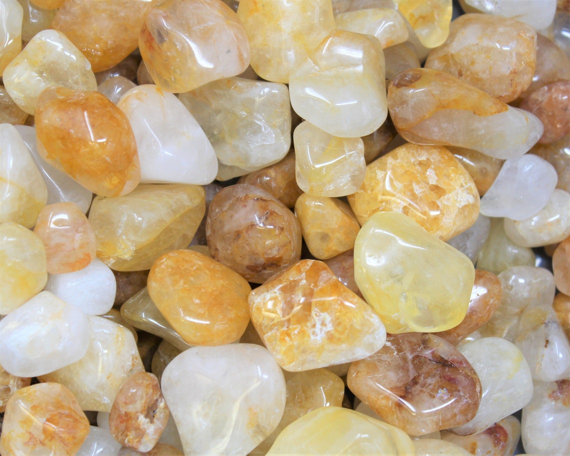 Golden Quartz Tumbled Stones
