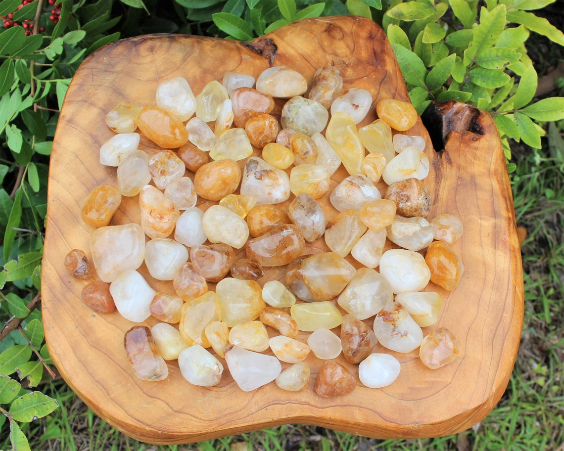 Golden Quartz Tumbled Stones