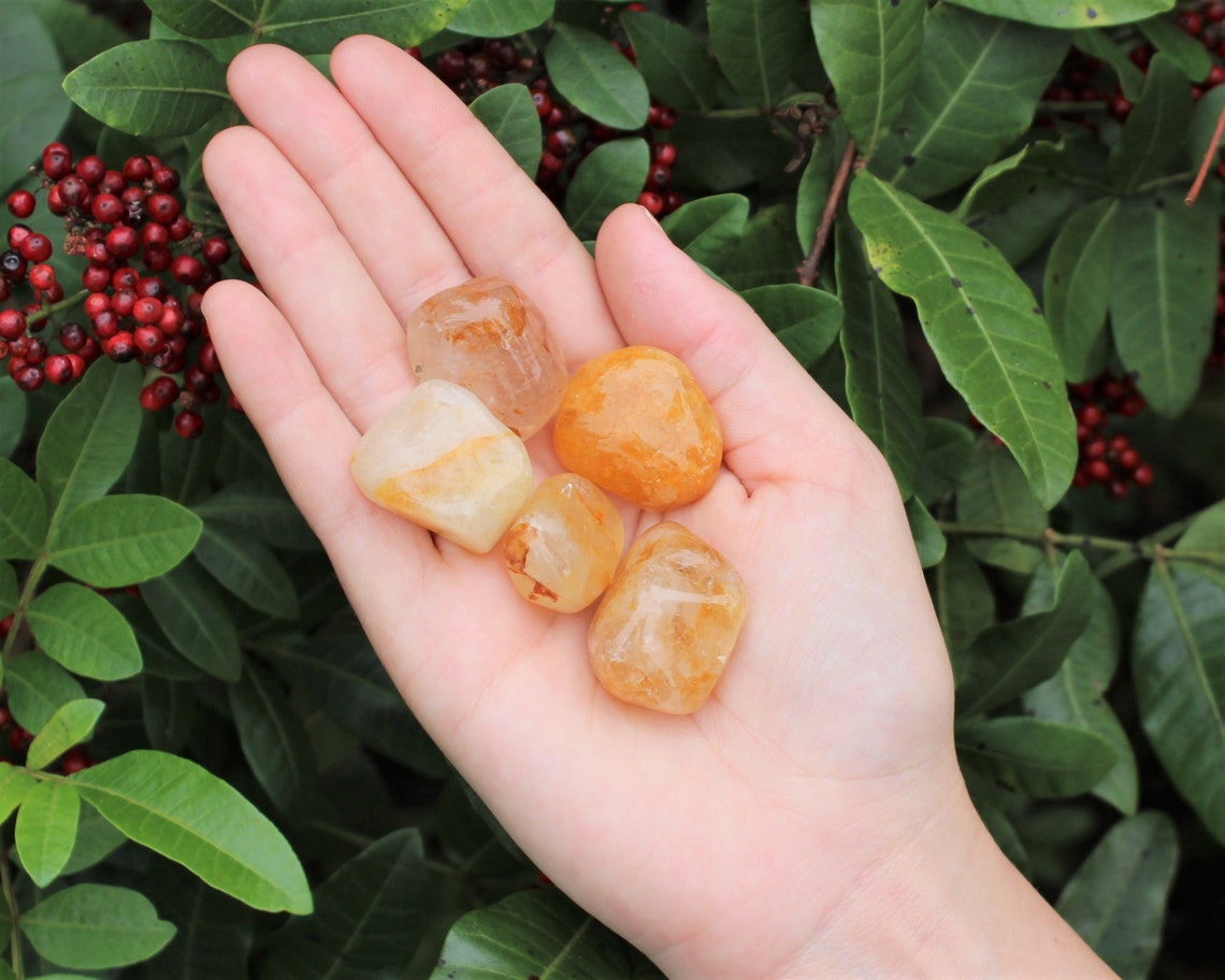 Golden Quartz Tumbled Stones