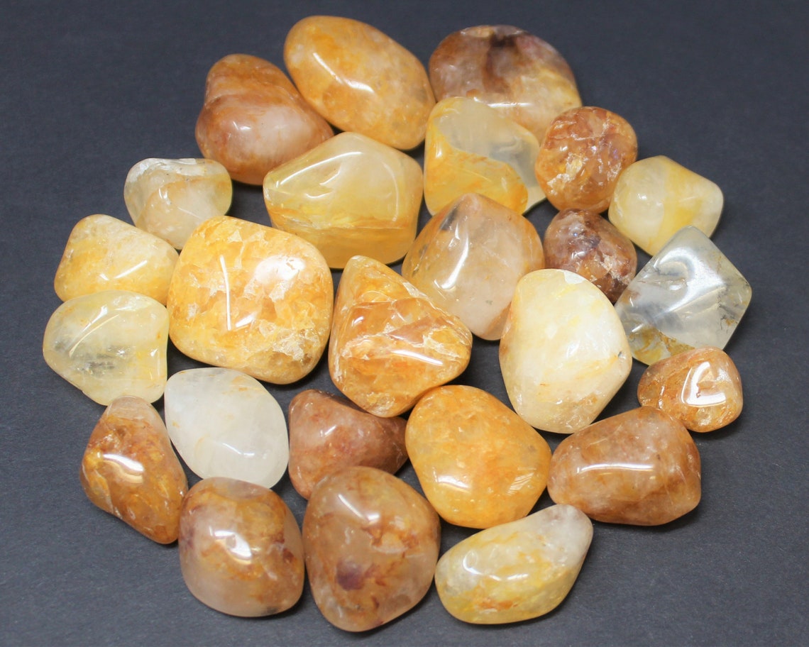 Golden Quartz Tumbled Stones