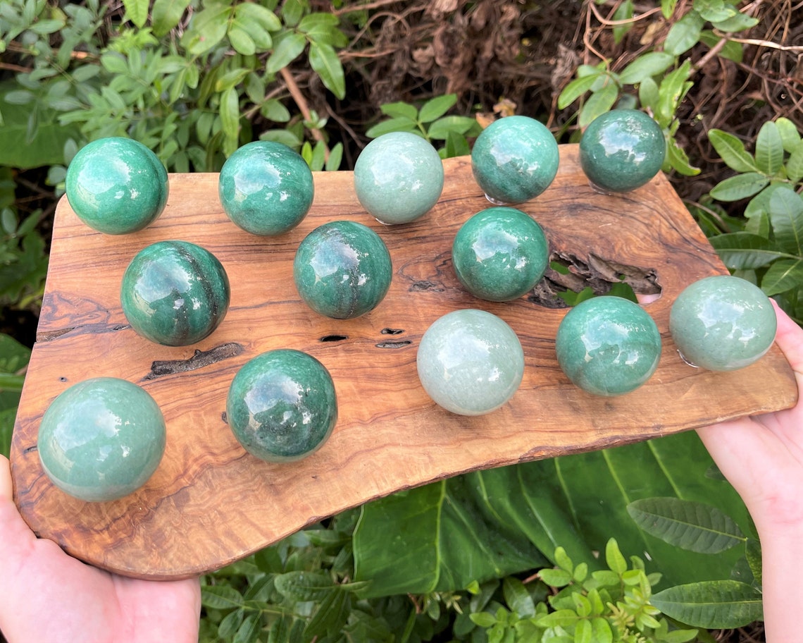 Aventurine Crystal Sphere With Stand