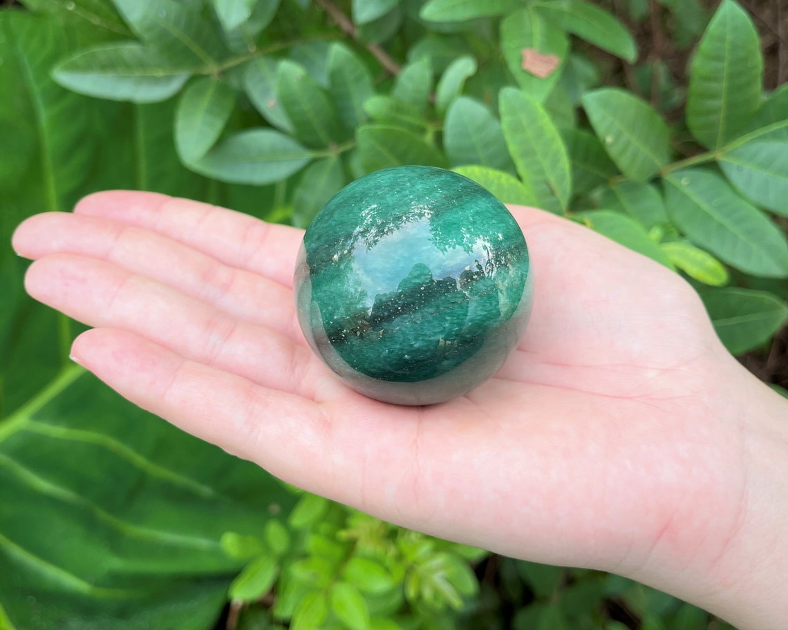Aventurine Crystal Sphere With Stand