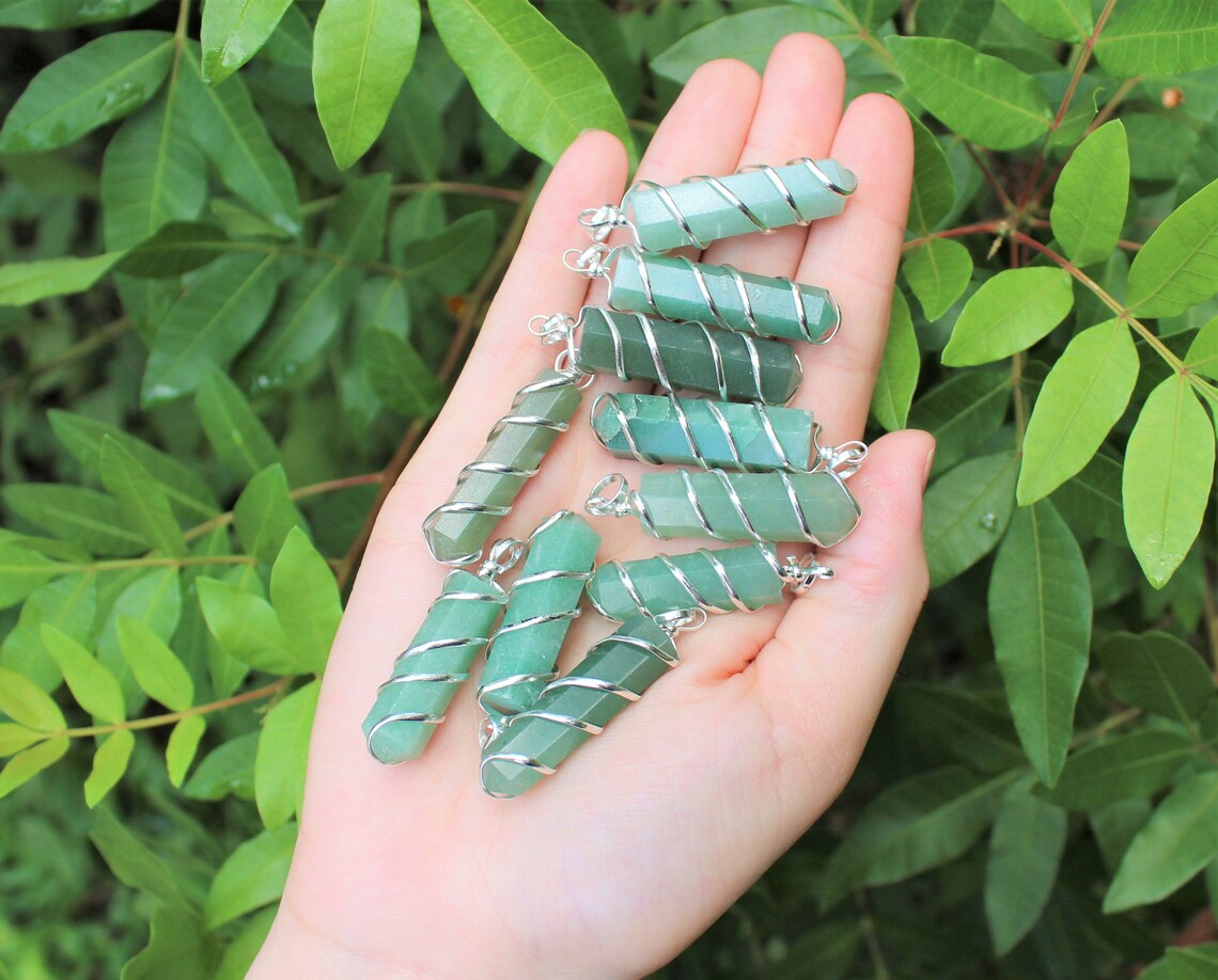 Spiral Wire Wrapped Point Pendant