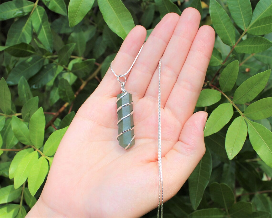 Spiral Wire Wrapped Point Pendant