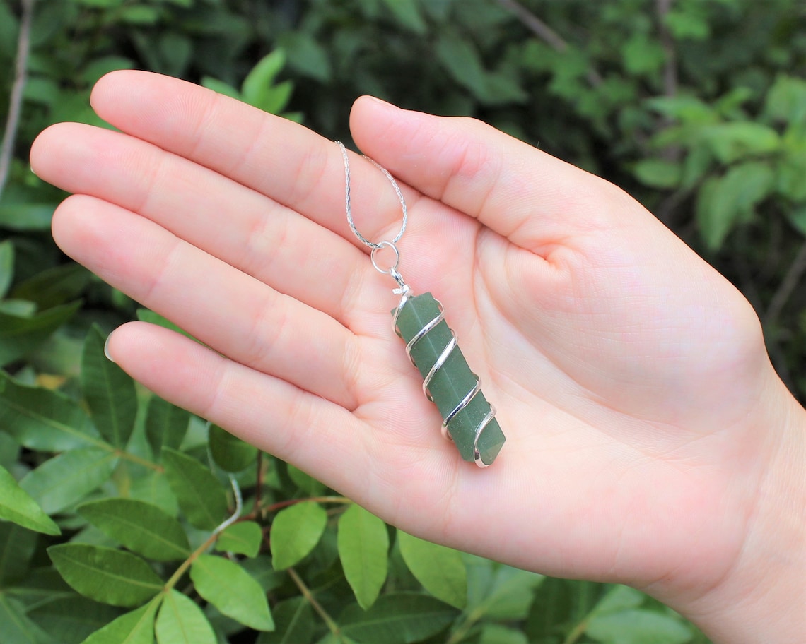 Spiral Wire Wrapped Point Pendant