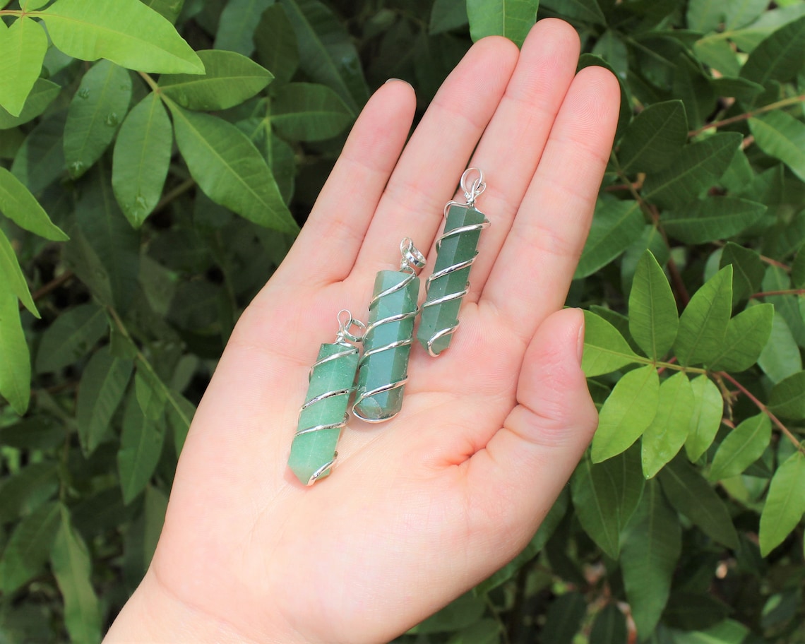 Spiral Wire Wrapped Point Pendant