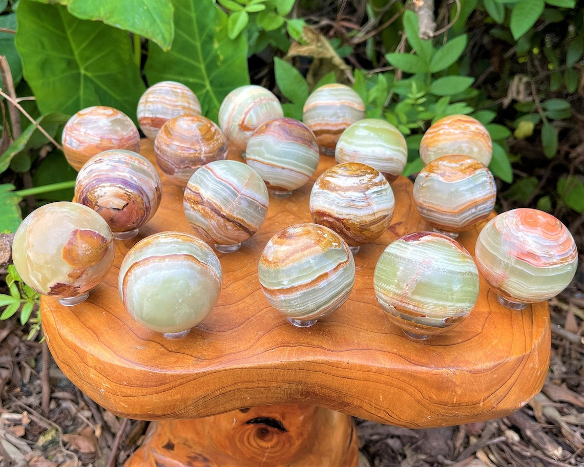 Onyx Crystal Sphere With Stand