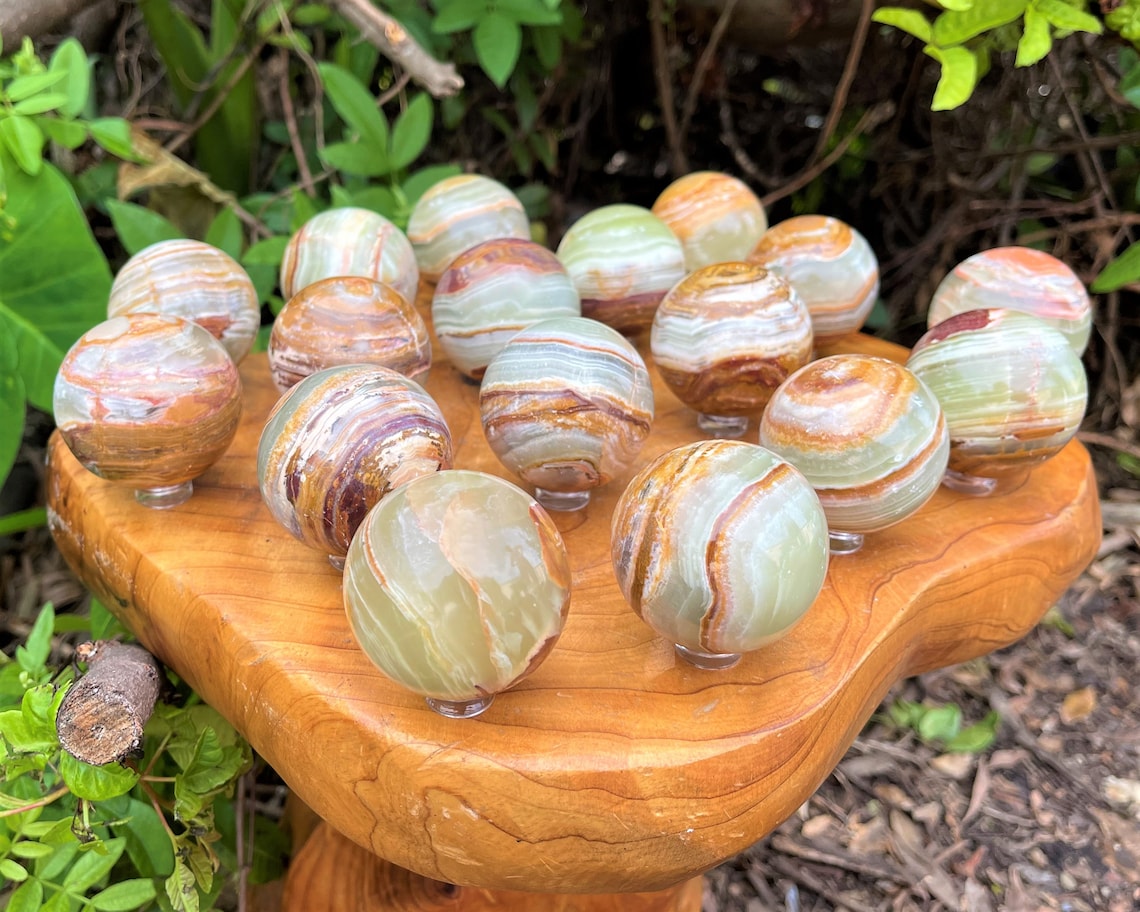 Onyx Crystal Sphere With Stand