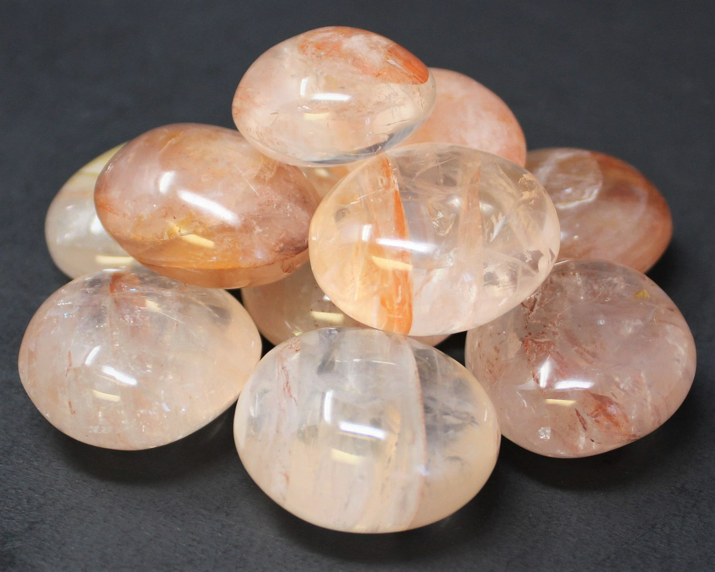 Hematoid Quartz Polished Stones