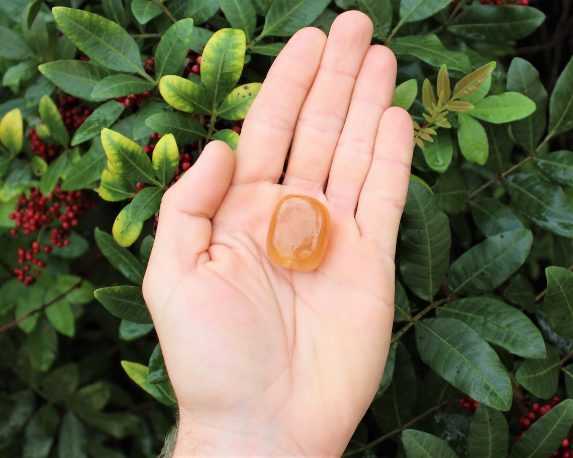 Honey Calcite Tumbled Stones