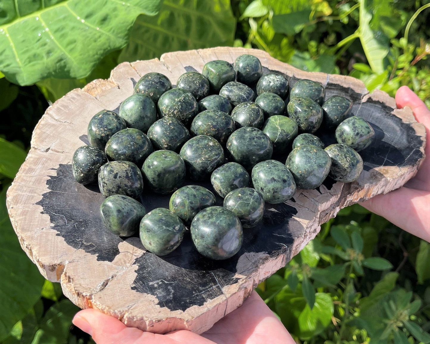 Jade Nephrite Tumbled Stones