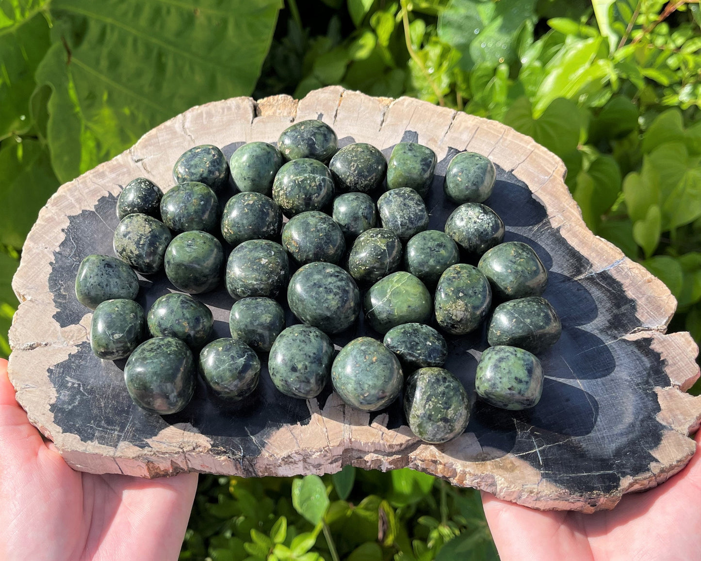 Jade Nephrite Tumbled Stones