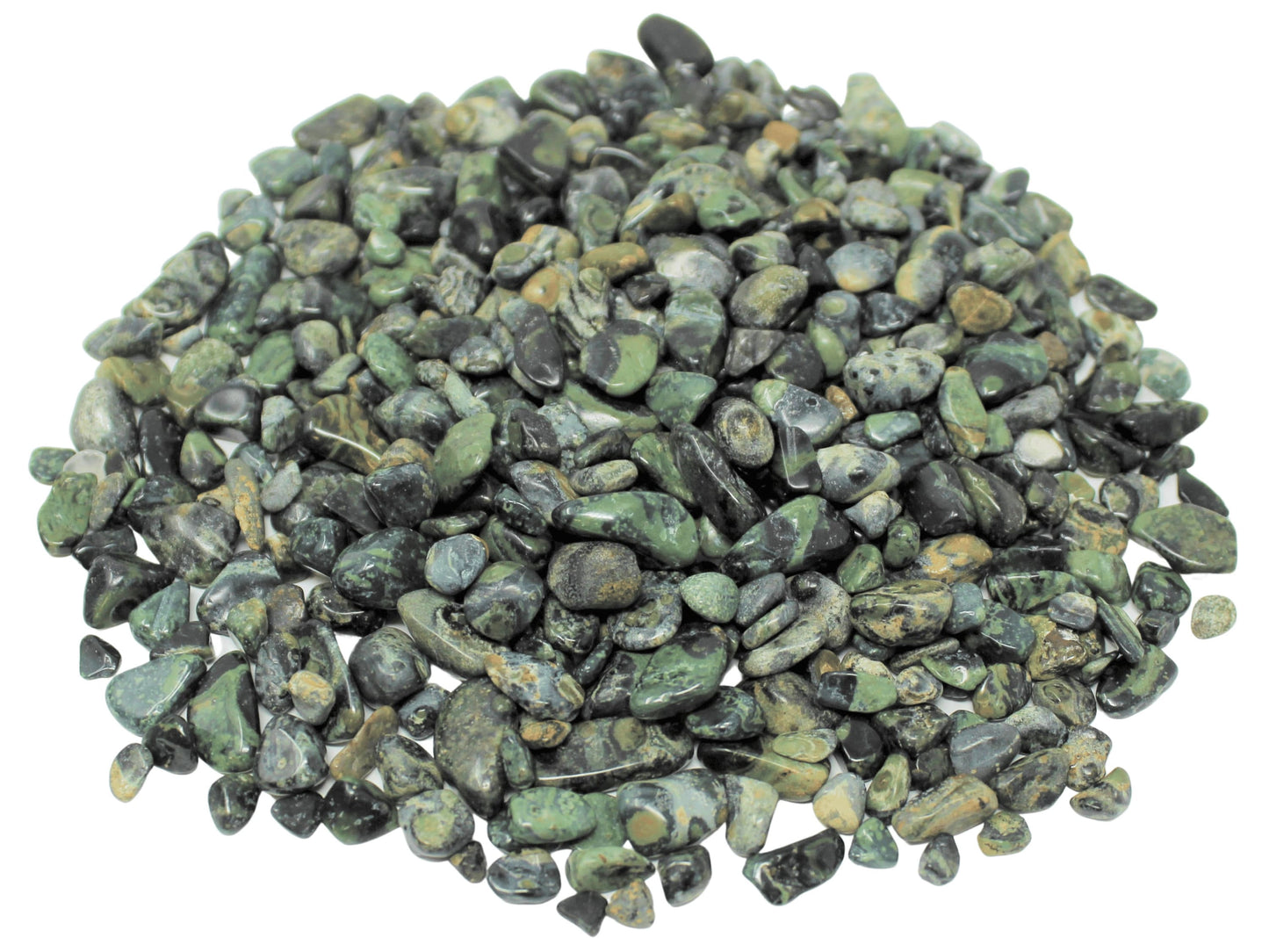 Kambaba Jasper Semi Tumbled Gemstone Mini Chips