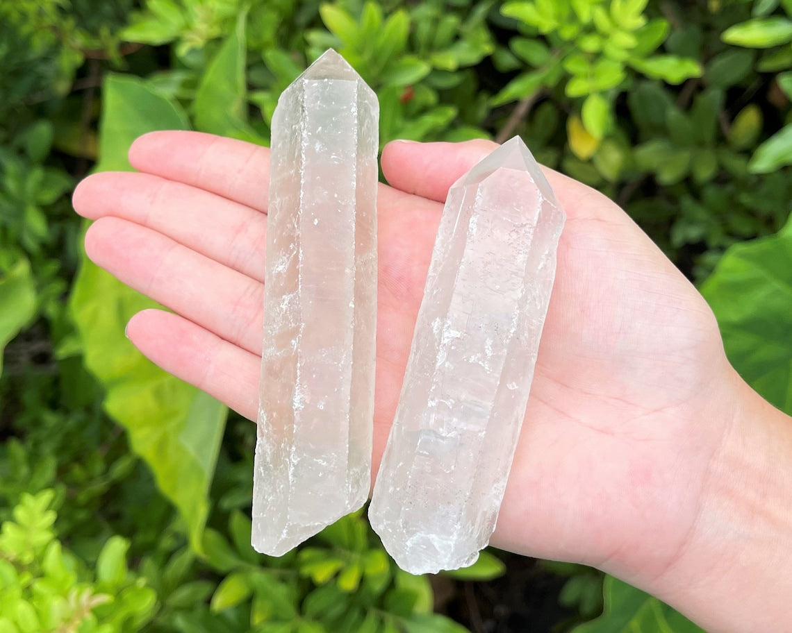 Large Clear Quartz Crystal Points