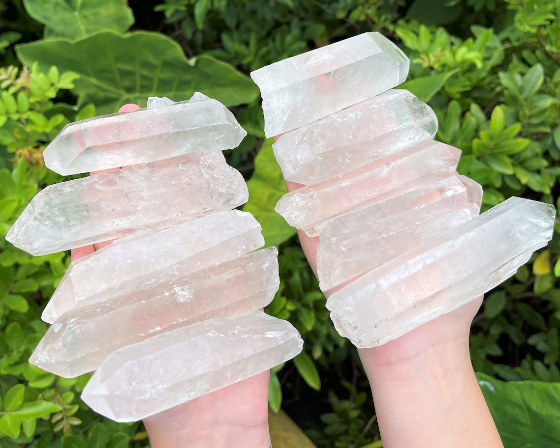 Large Clear Quartz Crystal Points
