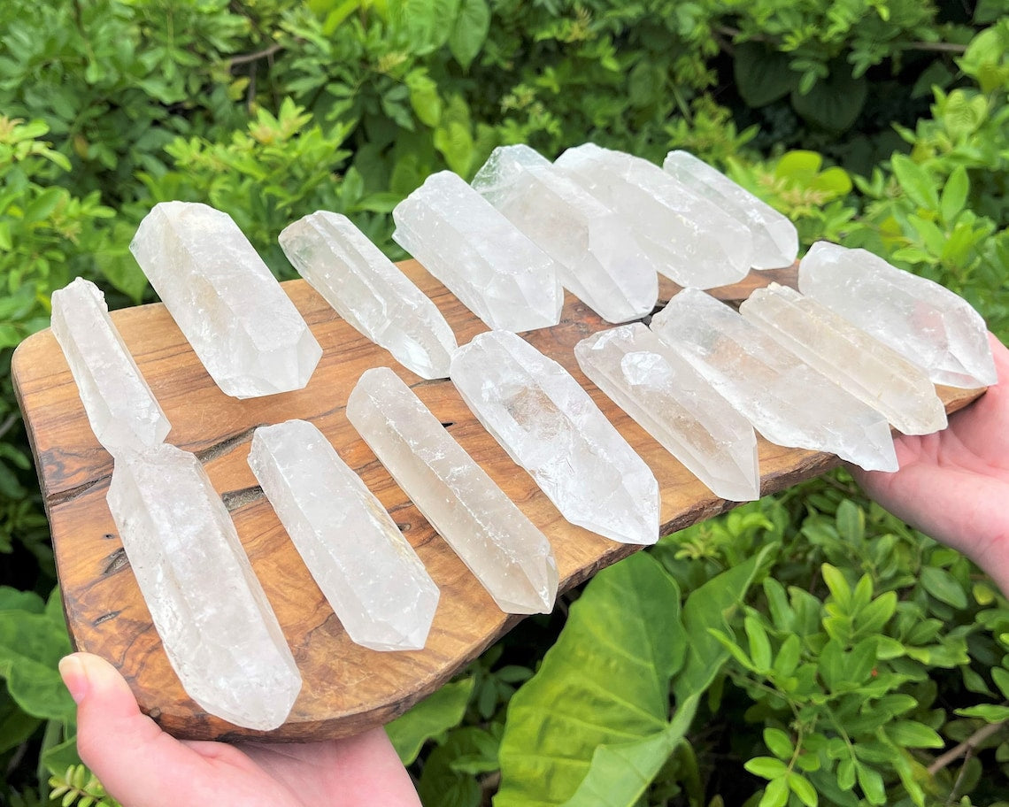 Large Clear Quartz Crystal Points