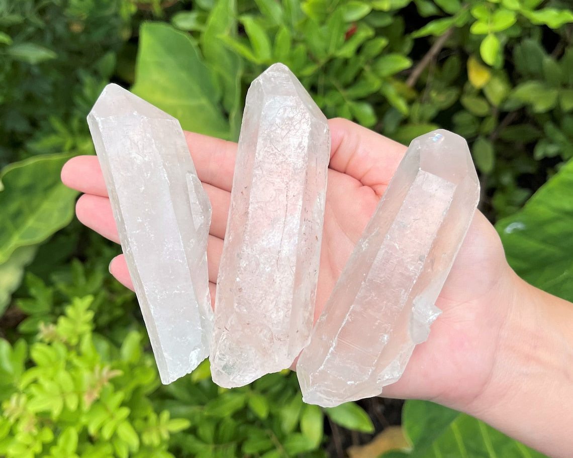 Large Clear Quartz Crystal Points