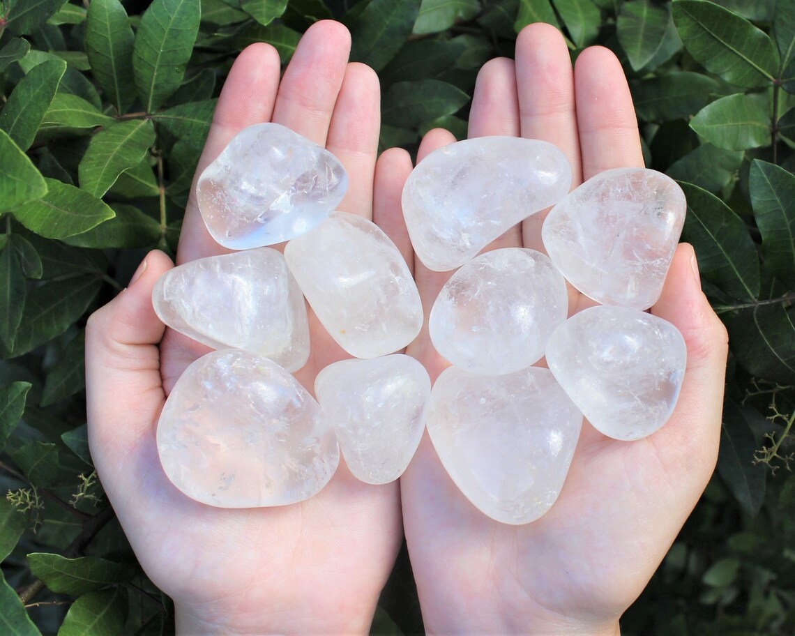 Large Clear Quartz Tumbled Stones