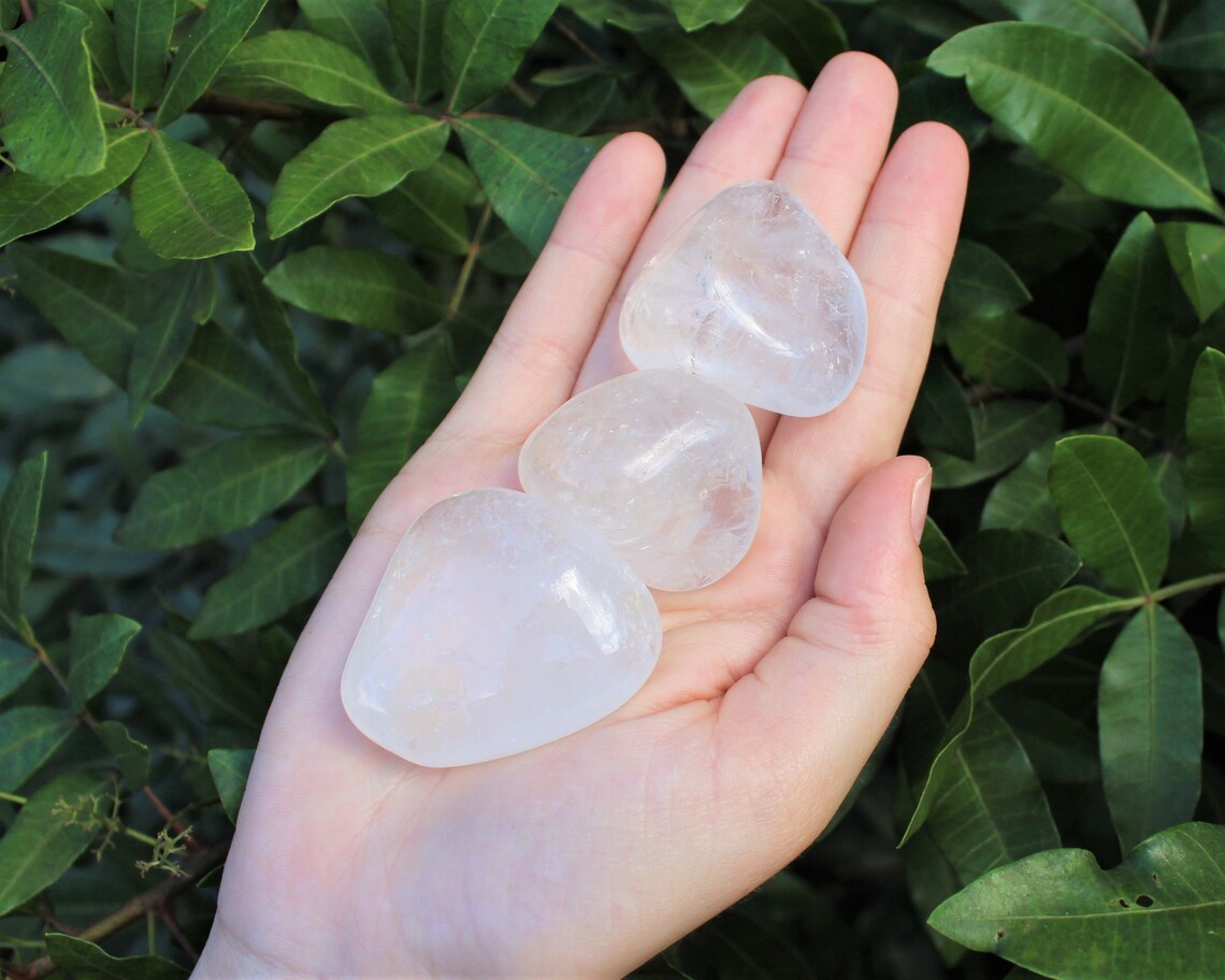 Large Clear Quartz Tumbled Stones