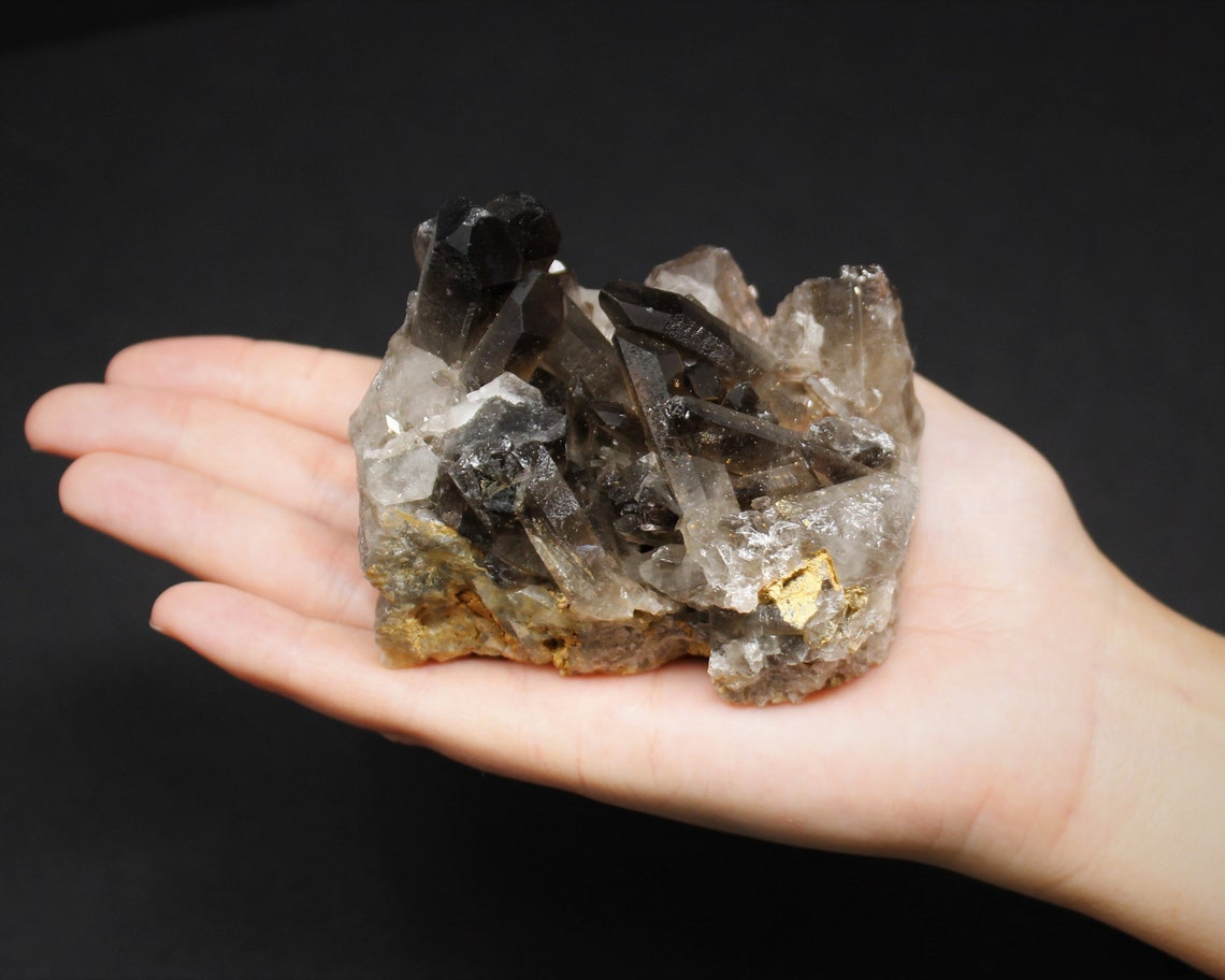 Large Smoky Quartz Clusters