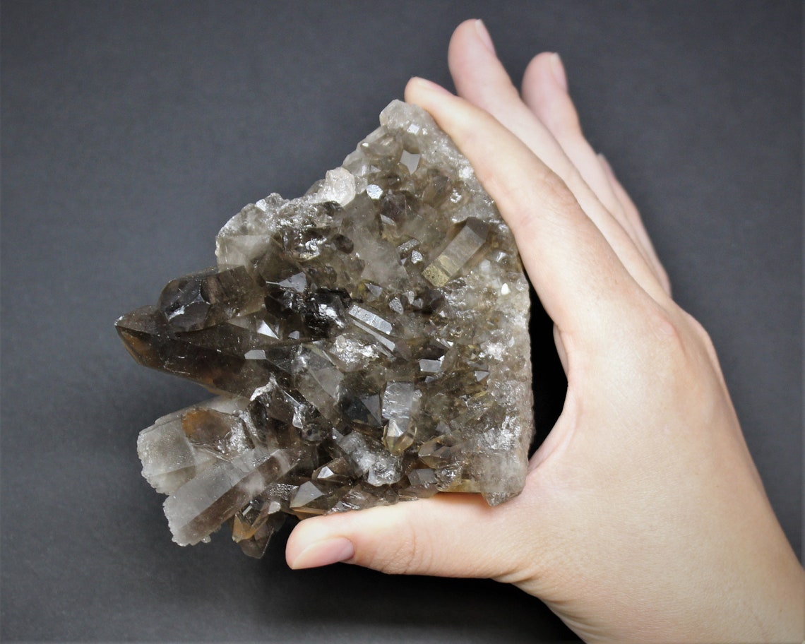 Large Smoky Quartz Clusters