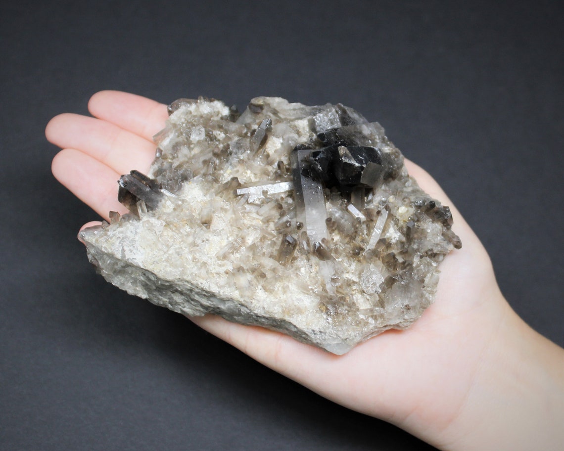Large Smoky Quartz Clusters