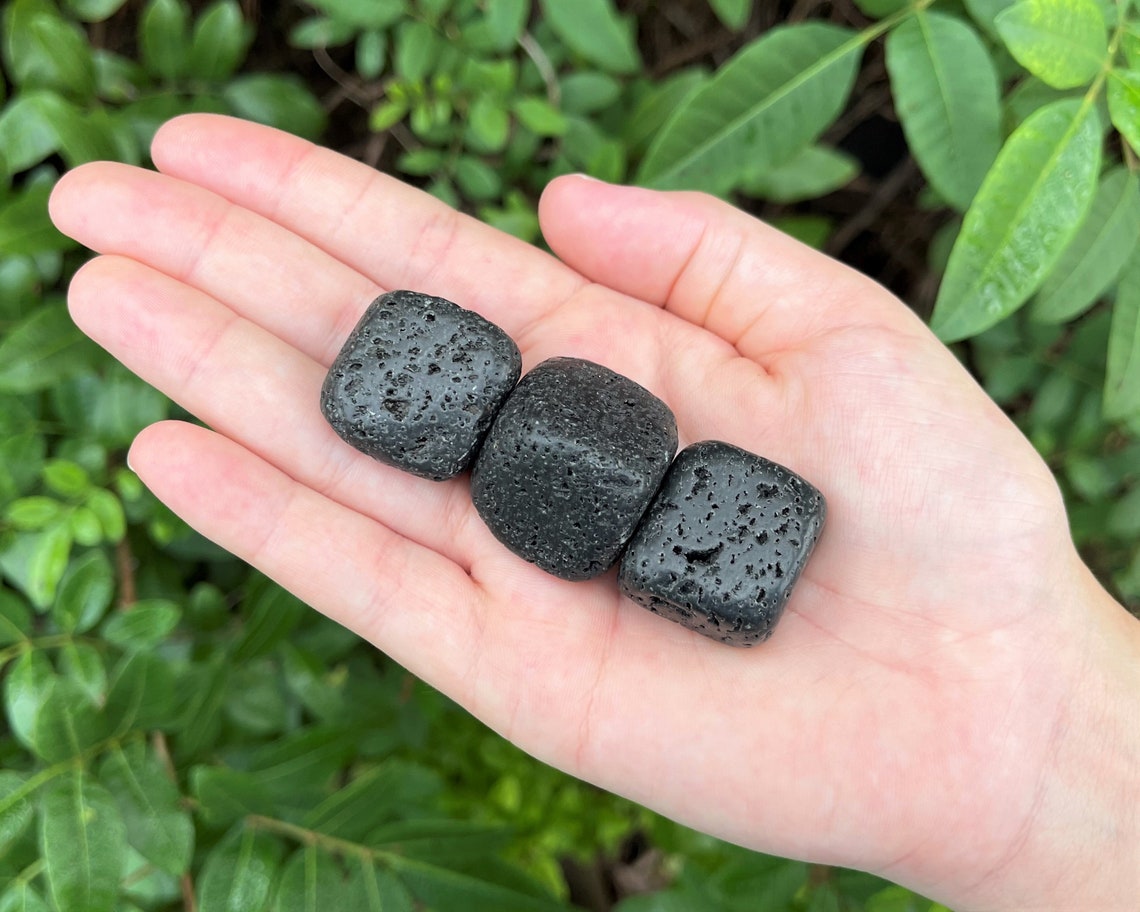 Lava Rock Tumbled Stones
