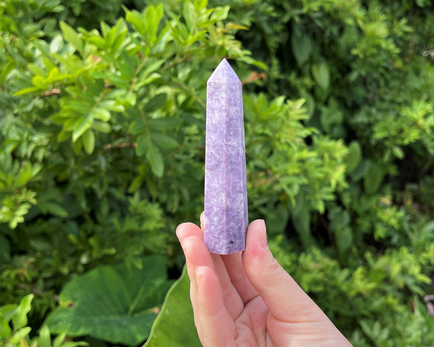 Lepidolite Crystal Tower