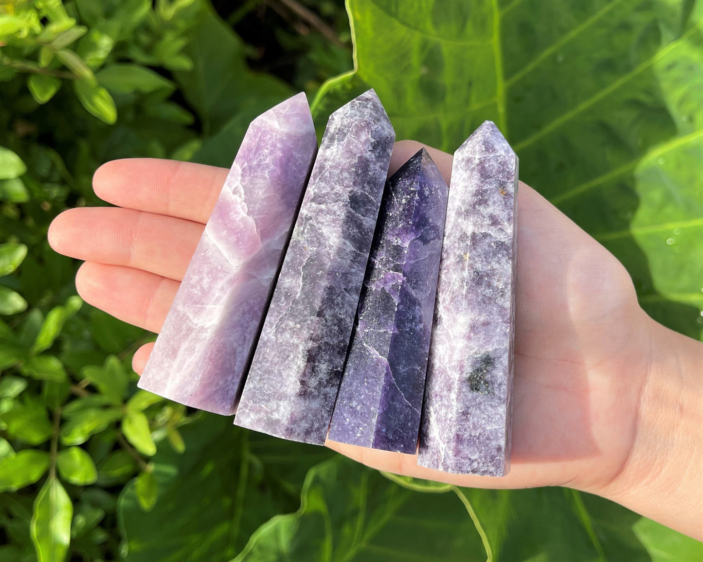 Lepidolite Crystal Tower