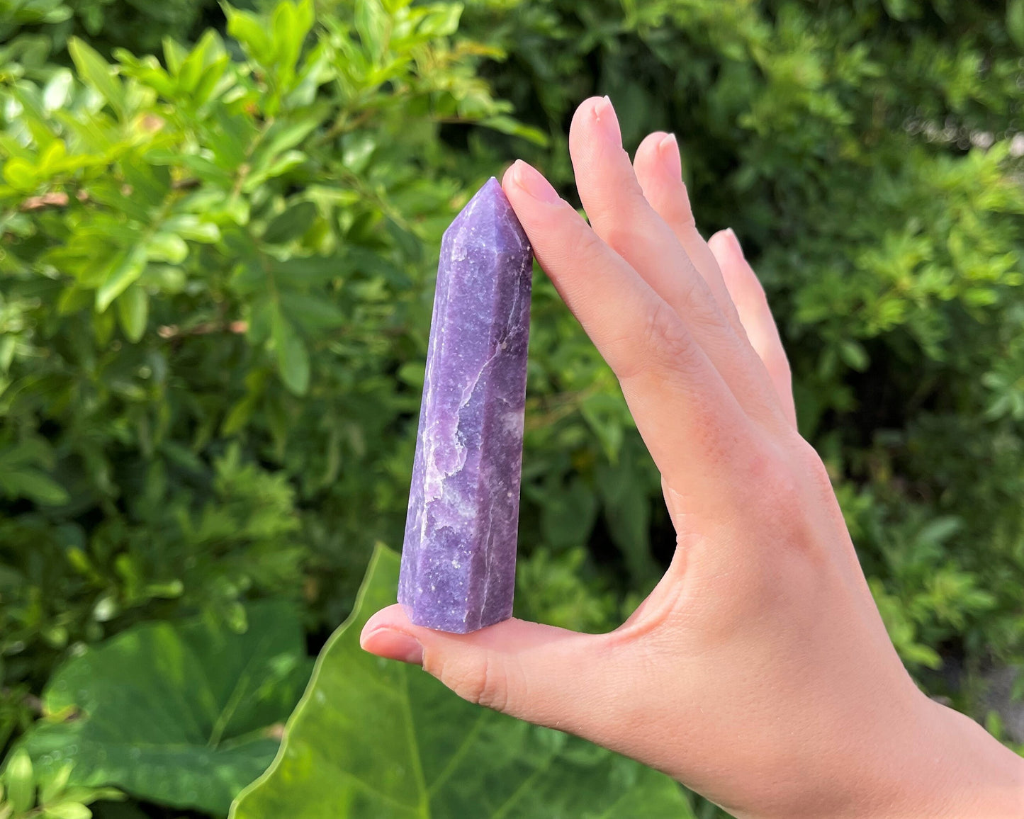 Lepidolite Crystal Tower