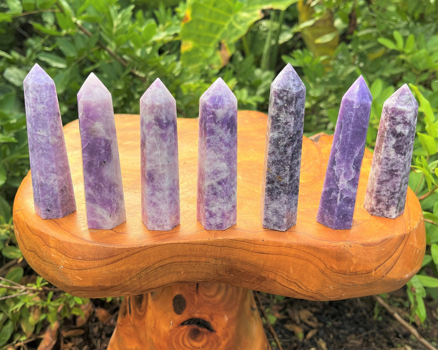 Lepidolite Crystal Tower