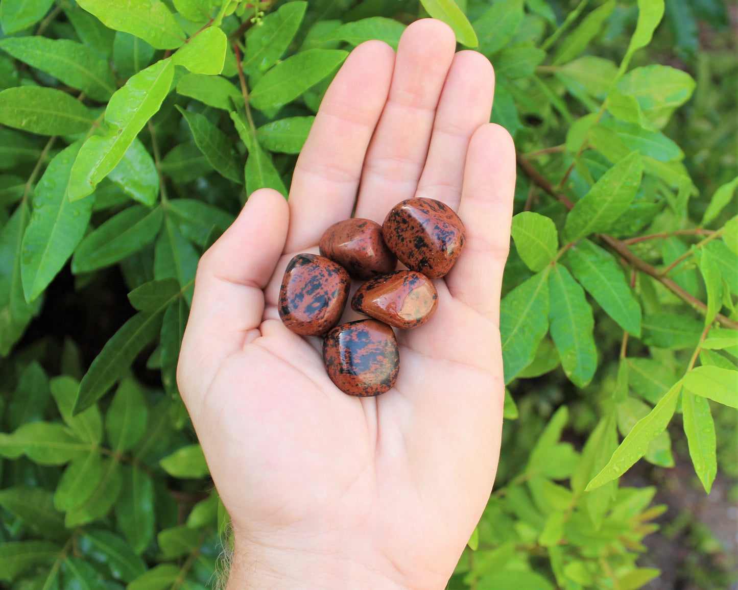 Mahogany Obsidian Tumbled Stones