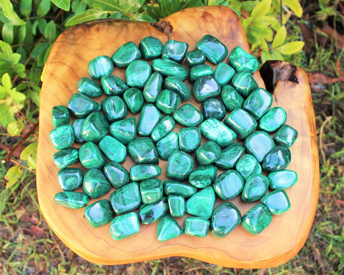 Malachite Tumbled Stones