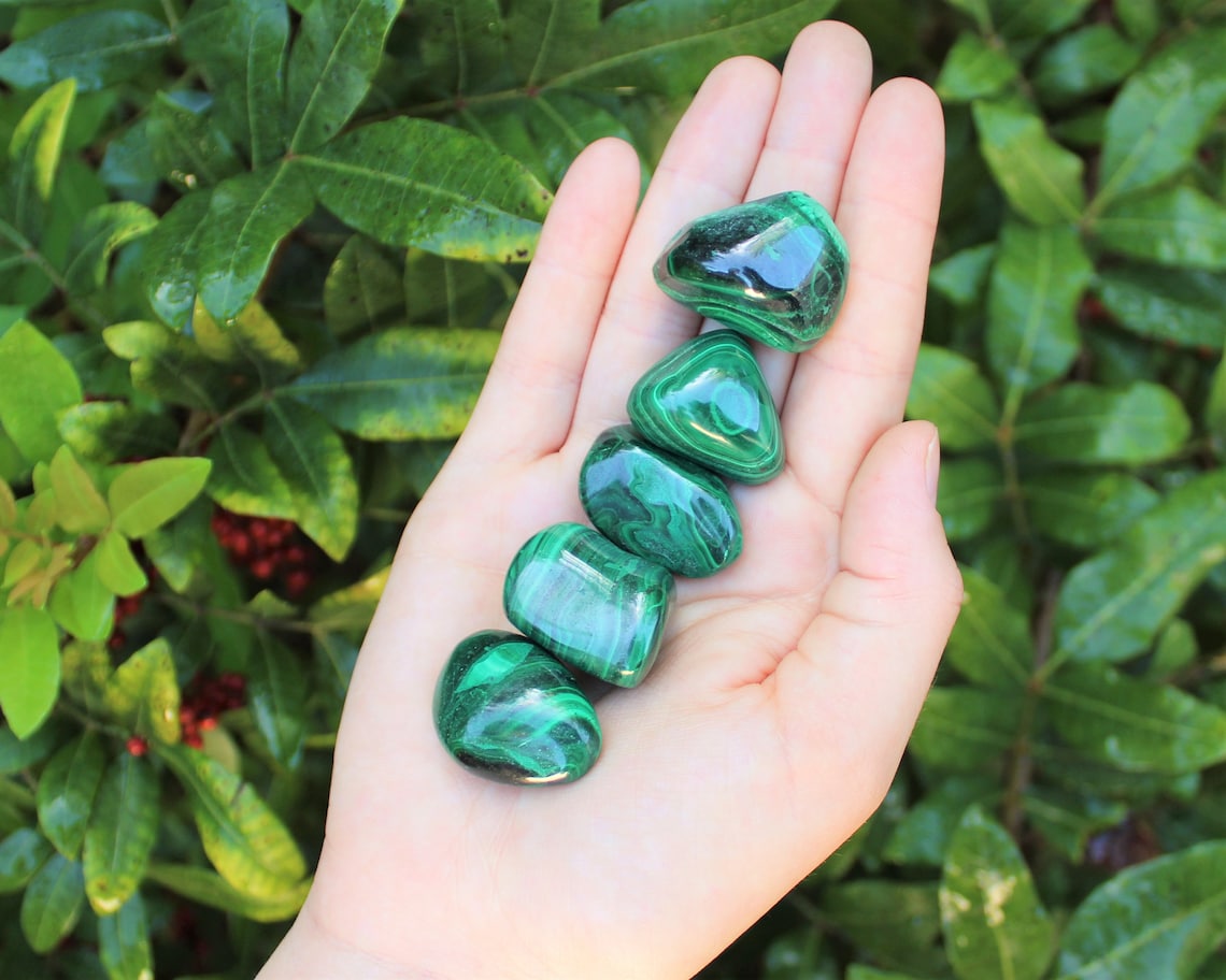 Malachite Tumbled Stones