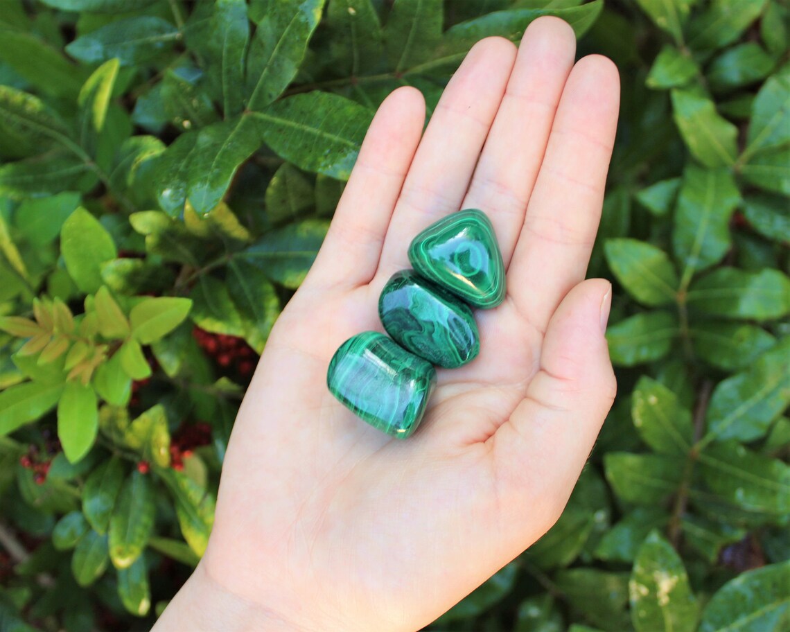 Malachite Tumbled Stones