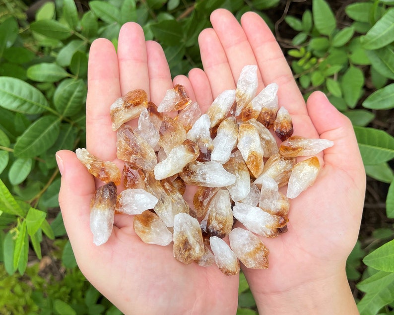 Mixed Amethyst Citrine And Clear Quartz Crystal Points