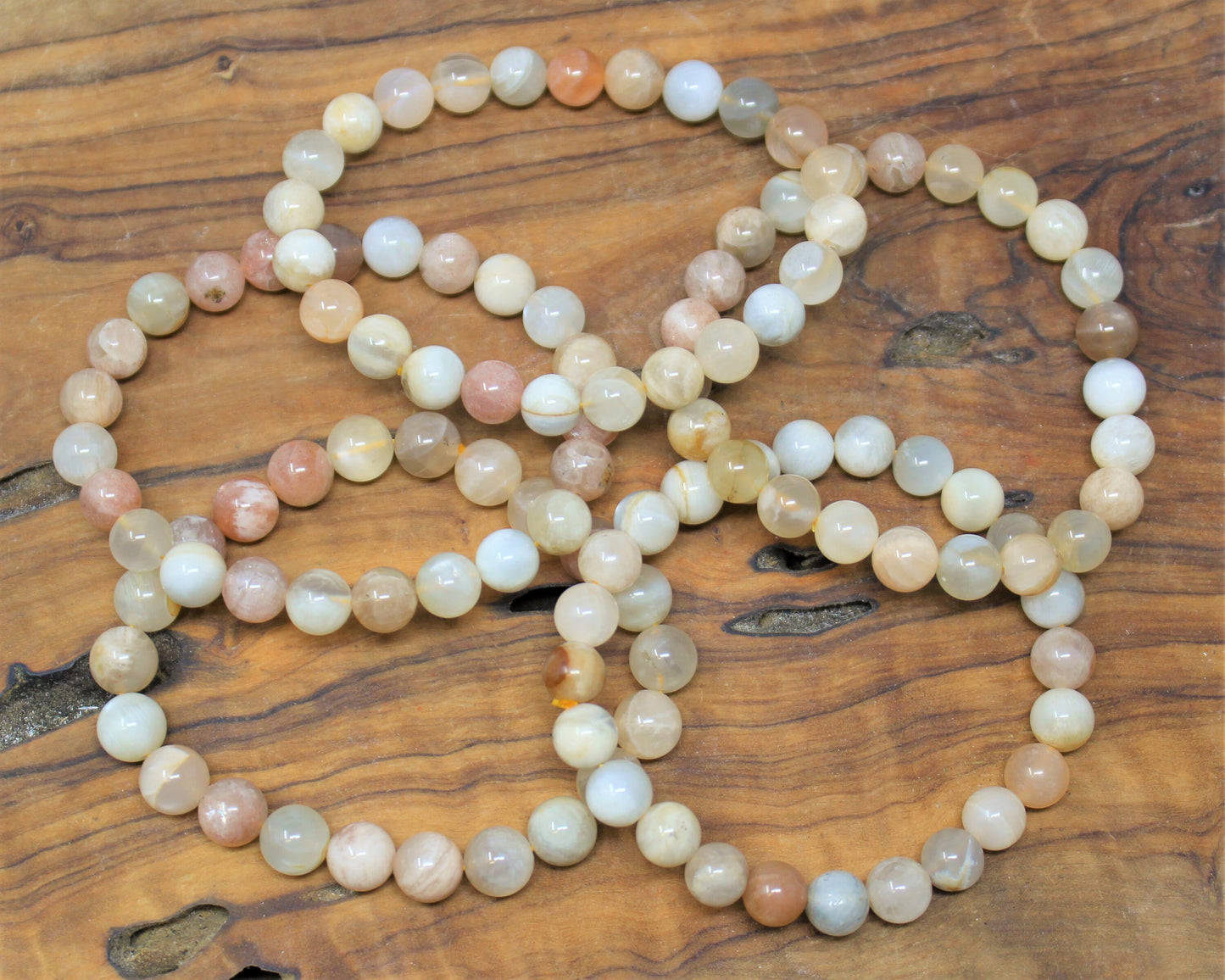 Moonstone Bead Bracelet