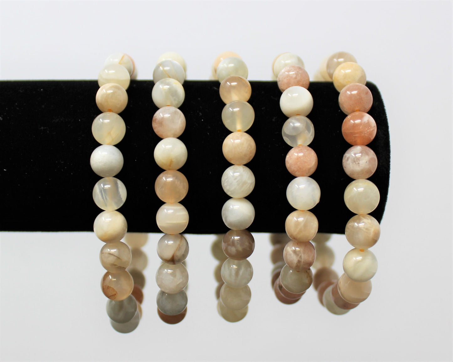 Moonstone Bead Bracelet