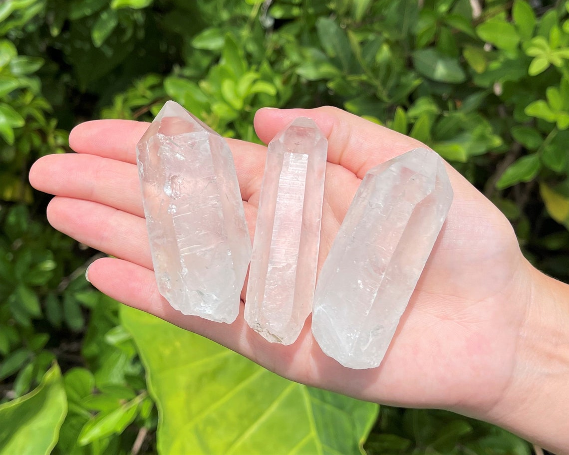 Natural Clear Crystal Points