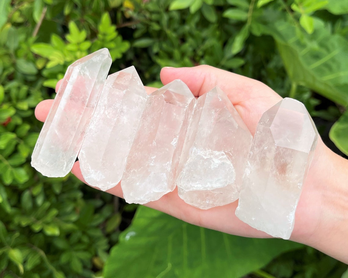 Natural Clear Crystal Points