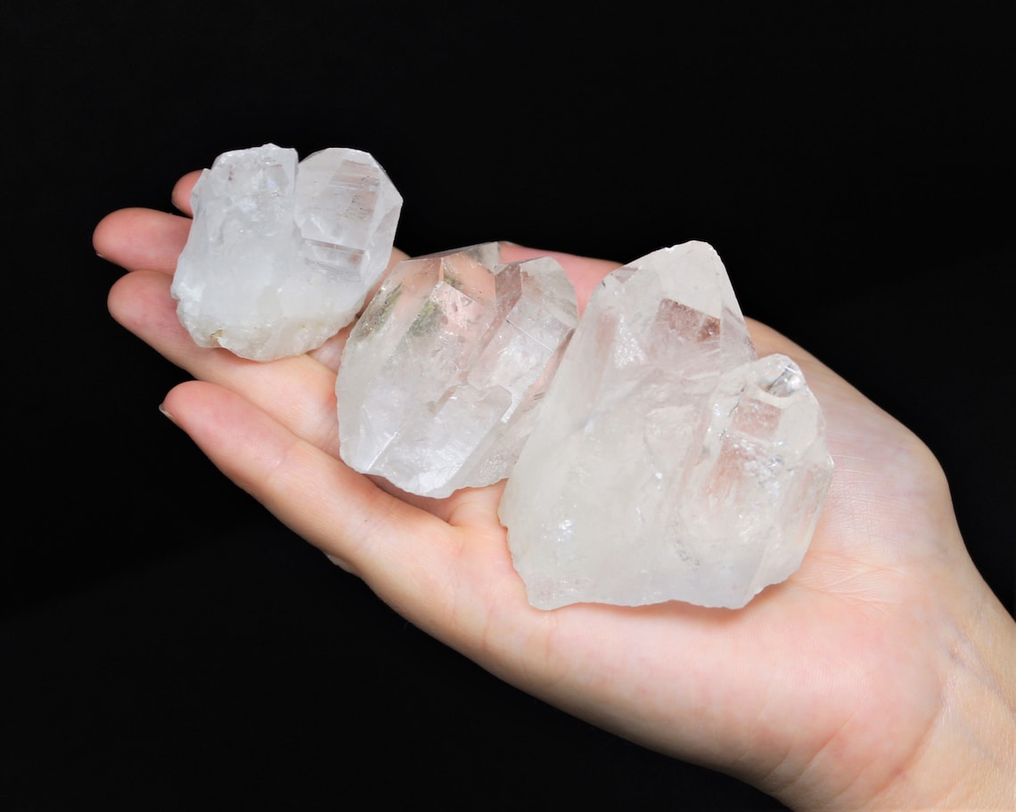 Natural Clear Quartz Crystal Clusters