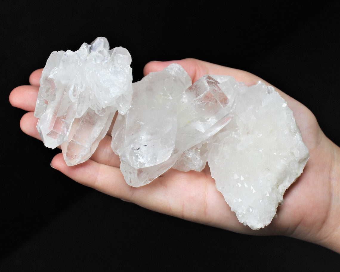 Natural Clear Quartz Crystal Clusters