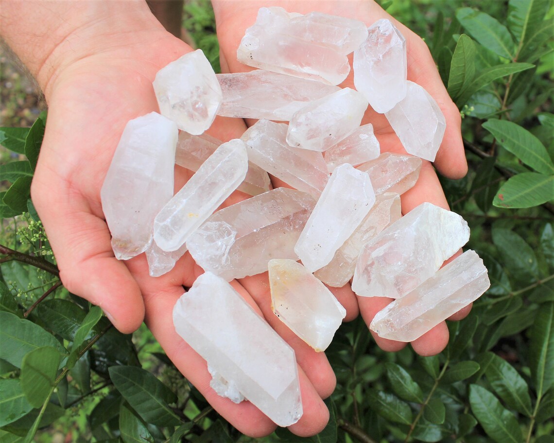 Natural Clear Quartz Crystal Points