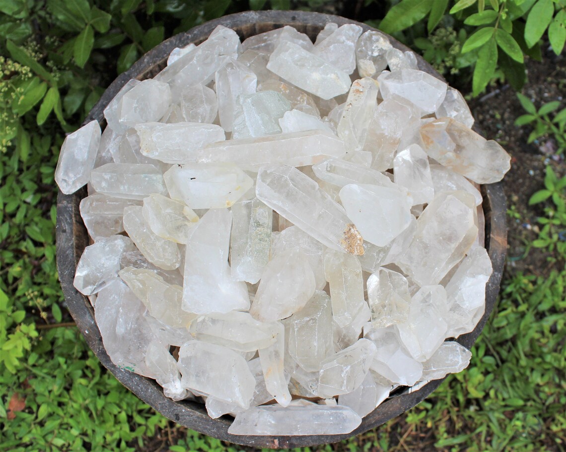 Natural Clear Quartz Crystal Points