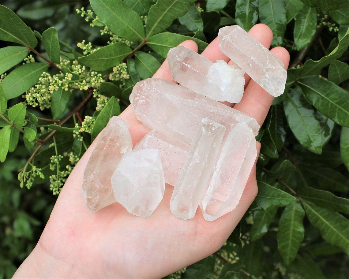 Natural Clear Quartz Crystal Points